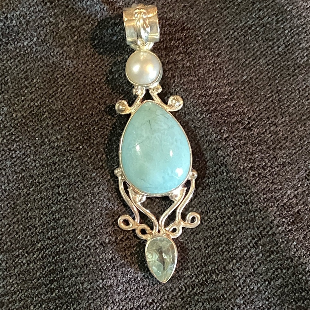 Larimar pendant